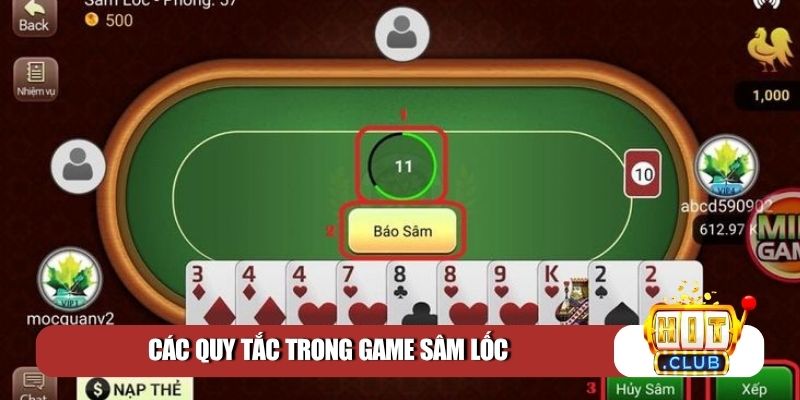 Các quy tắc trong game sâm lốc