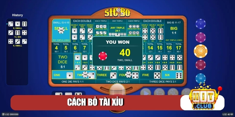 cách bỏ tài xỉu