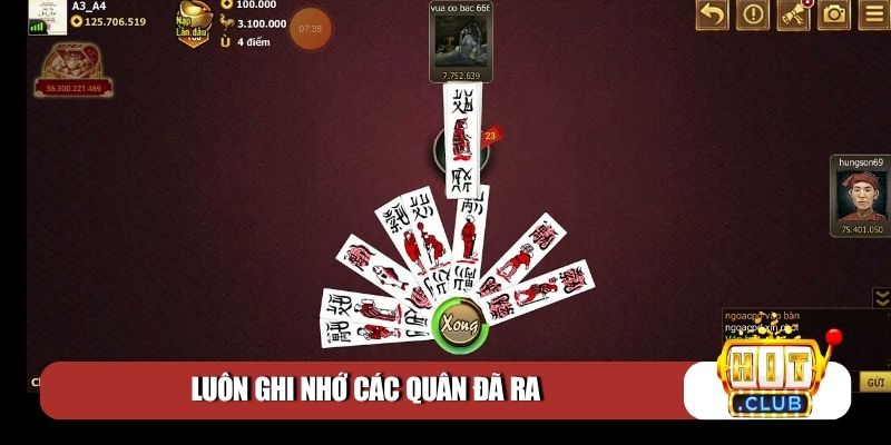 Luôn ghi nhớ các quân đã ra