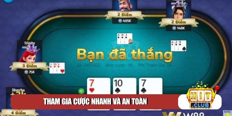 Tham gia cược nhanh và an toàn